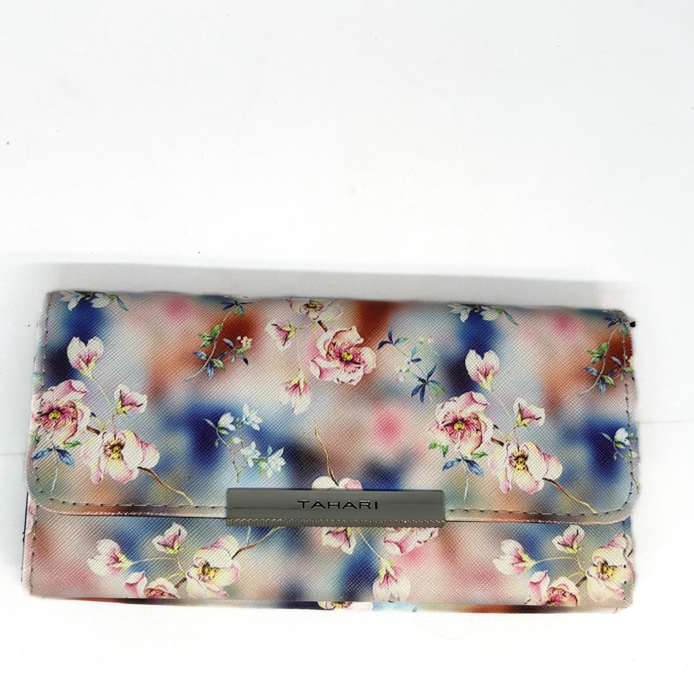 Tahari‎ Identity Protect Lining Floral Trifold Wallet